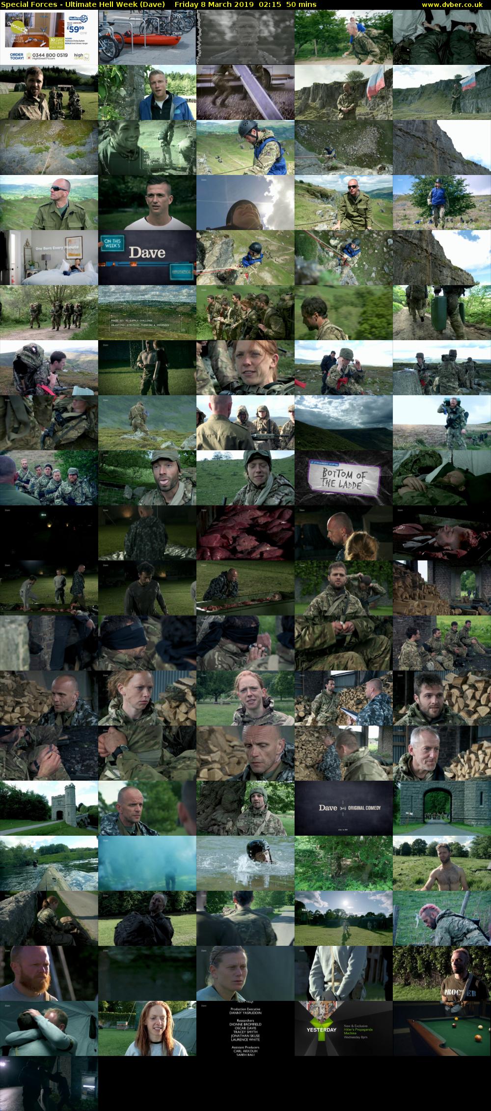 Special Forces - Ultimate Hell Week (Dave) Friday 8 March 2019 02:15 - 03:05