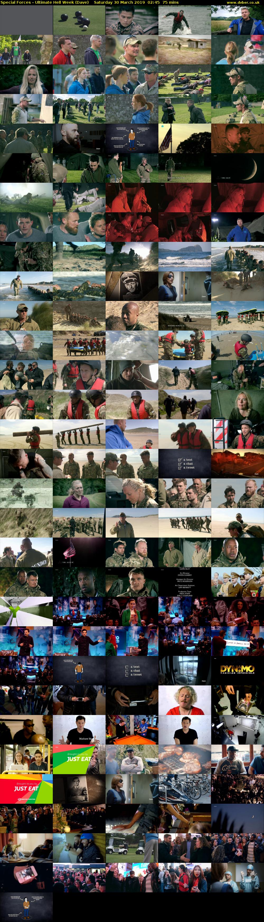 Special Forces - Ultimate Hell Week (Dave) Saturday 30 March 2019 02:45 - 04:00