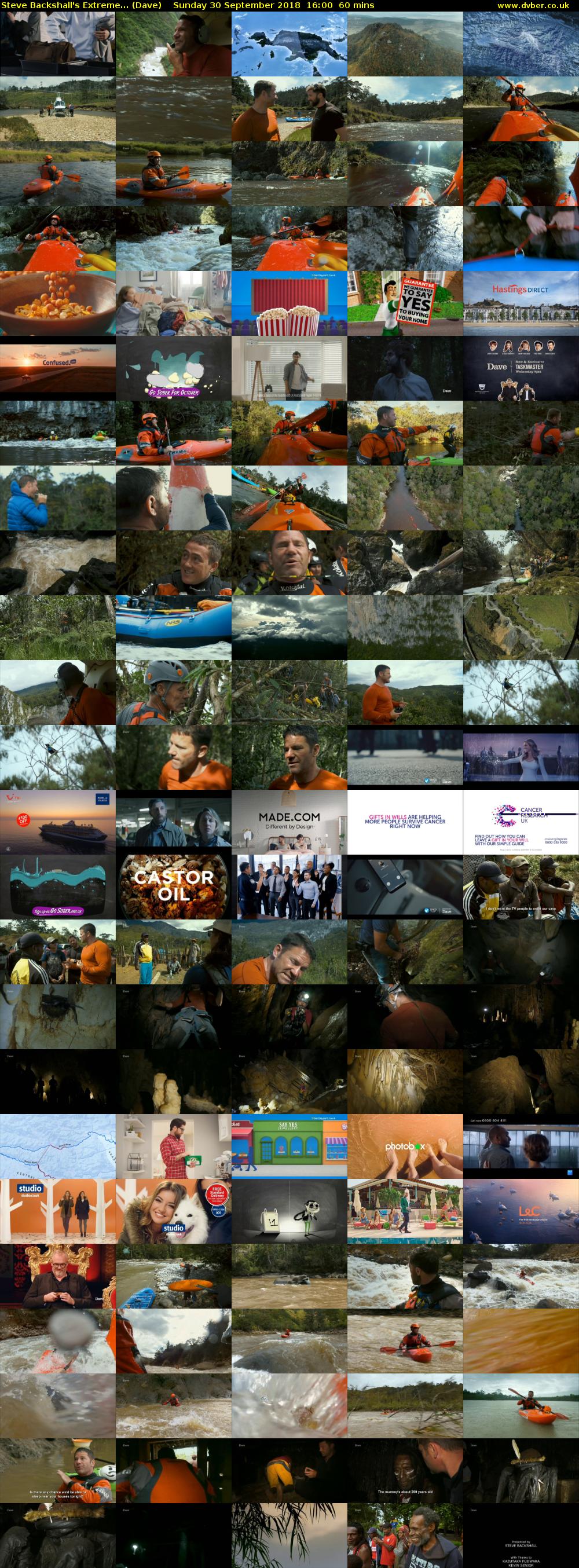 Steve Backshall's Extreme... (Dave) Sunday 30 September 2018 16:00 - 17:00