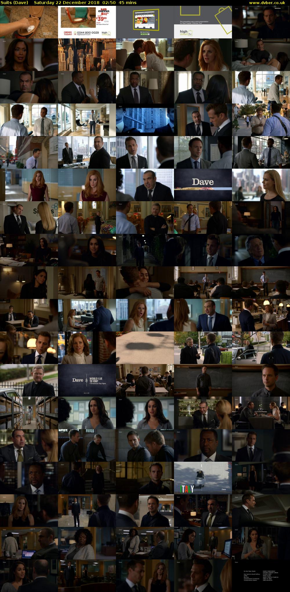 Suits (Dave) Saturday 22 December 2018 02:50 - 03:35