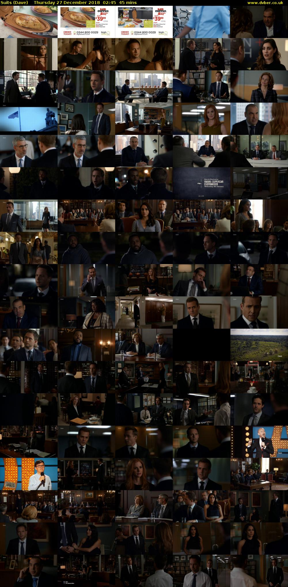 Suits (Dave) Thursday 27 December 2018 02:45 - 03:30