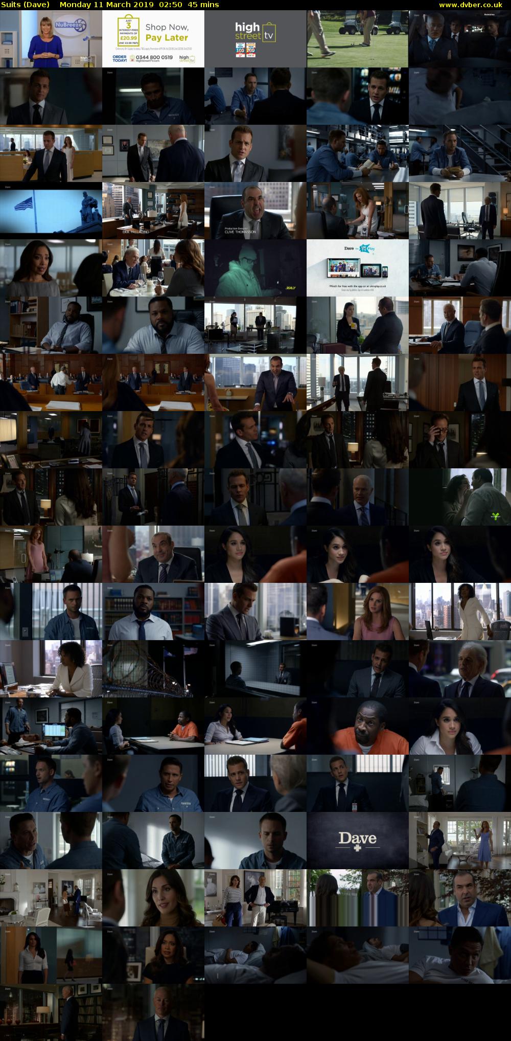Suits (Dave) Monday 11 March 2019 02:50 - 03:35