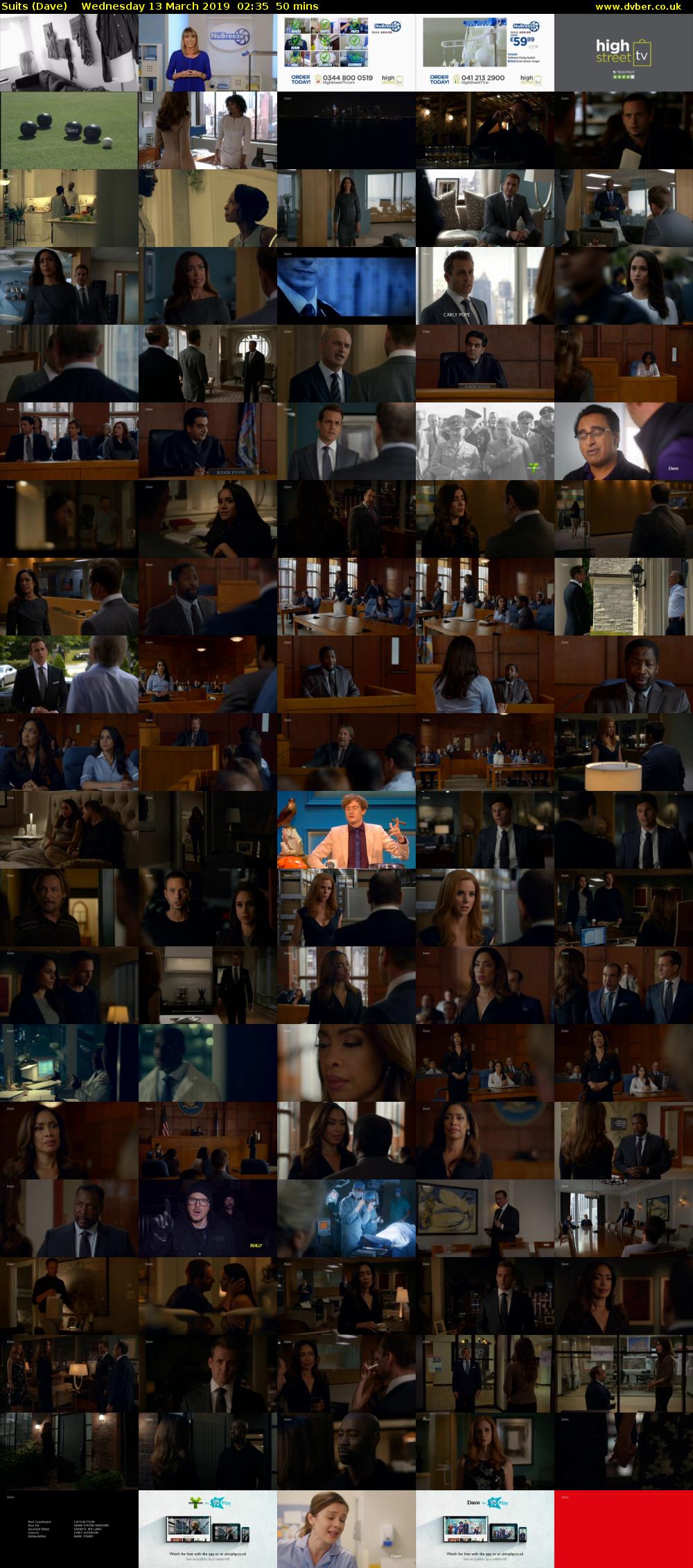 Suits (Dave) Wednesday 13 March 2019 02:35 - 03:25