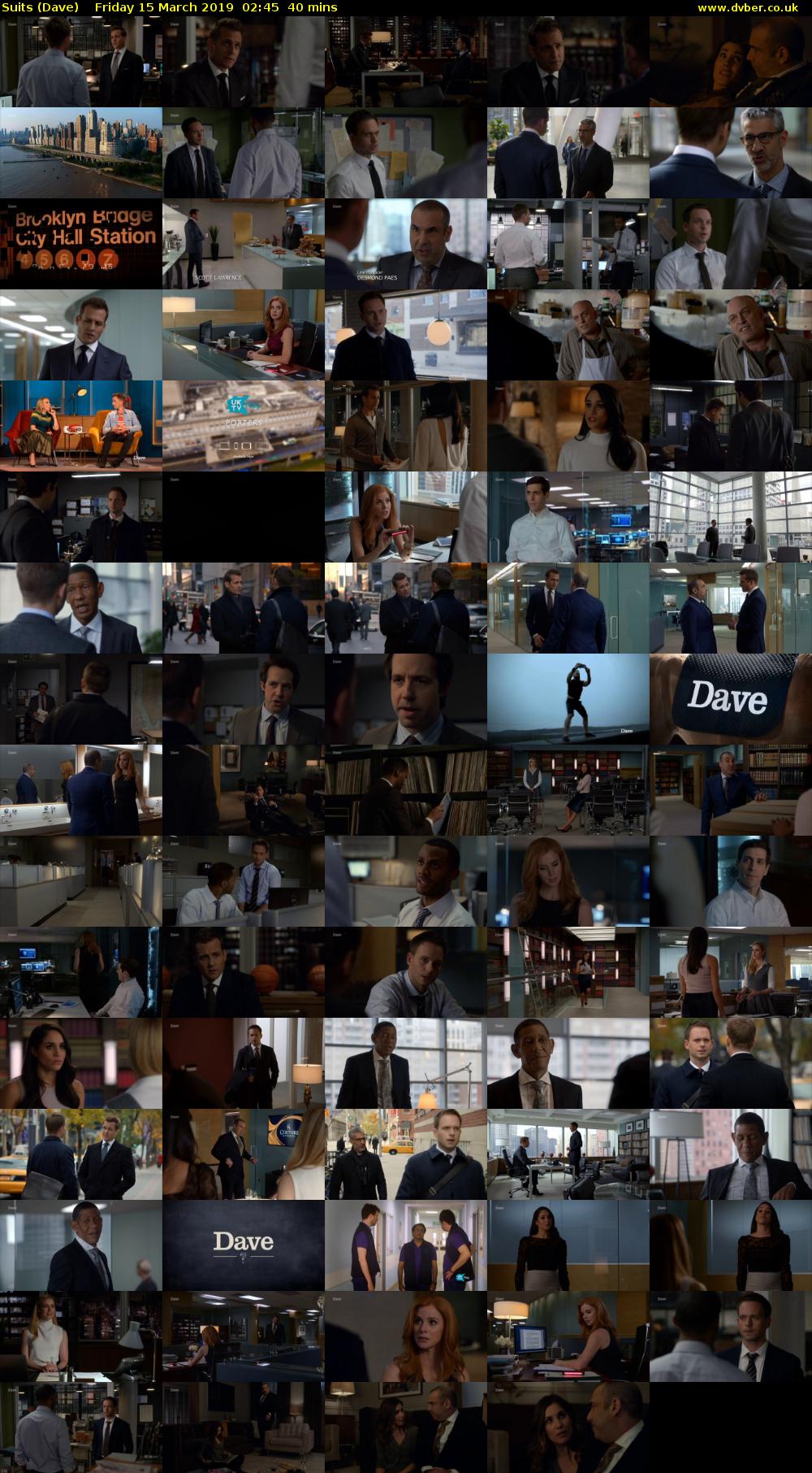 Suits (Dave) Friday 15 March 2019 02:45 - 03:25