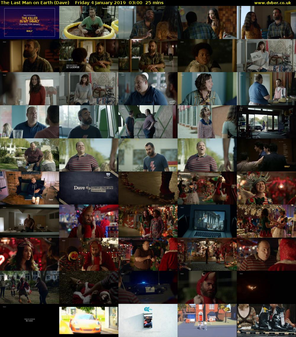 The Last Man on Earth (Dave) Friday 4 January 2019 03:00 - 03:25