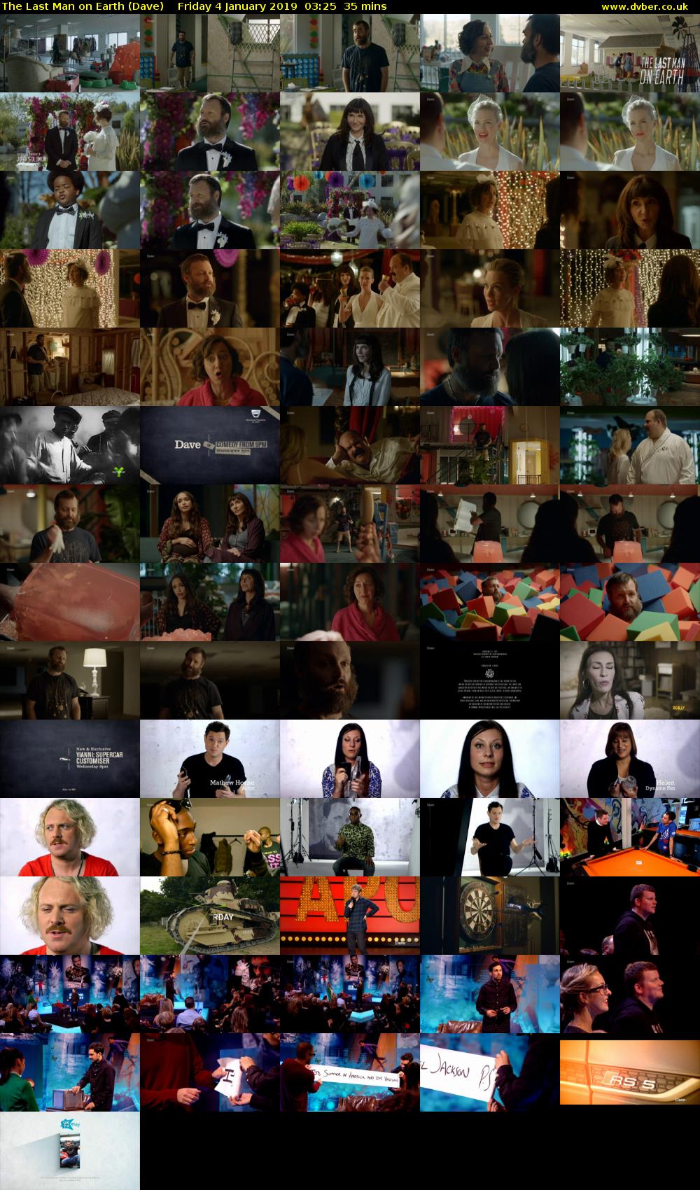 The Last Man on Earth (Dave) Friday 4 January 2019 03:25 - 04:00