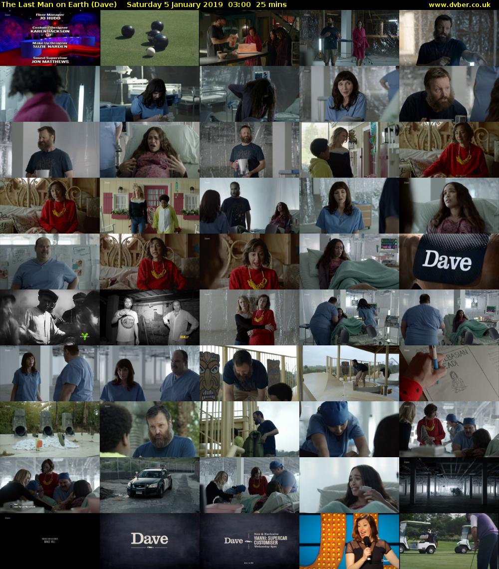 The Last Man on Earth (Dave) Saturday 5 January 2019 03:00 - 03:25