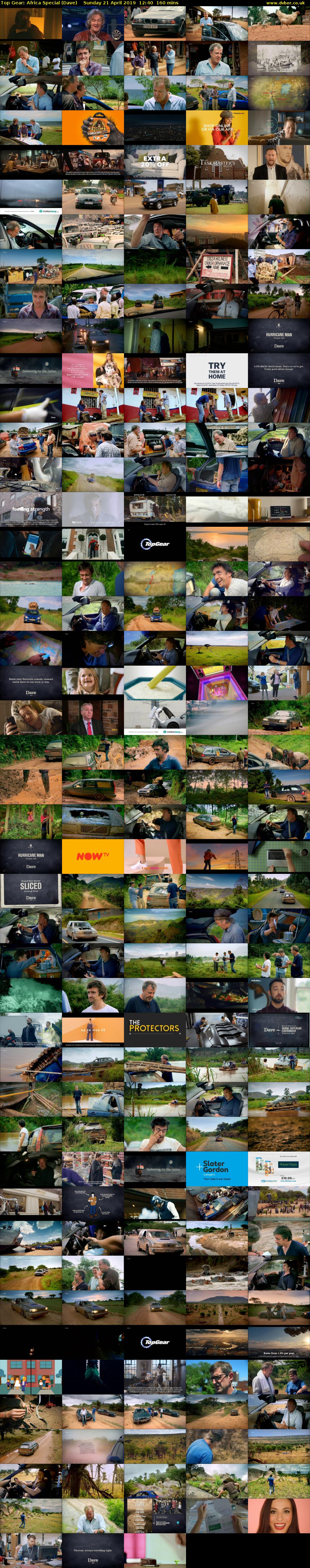 Top Gear: Africa Special (Dave) Sunday 21 April 2019 12:40 - 15:20