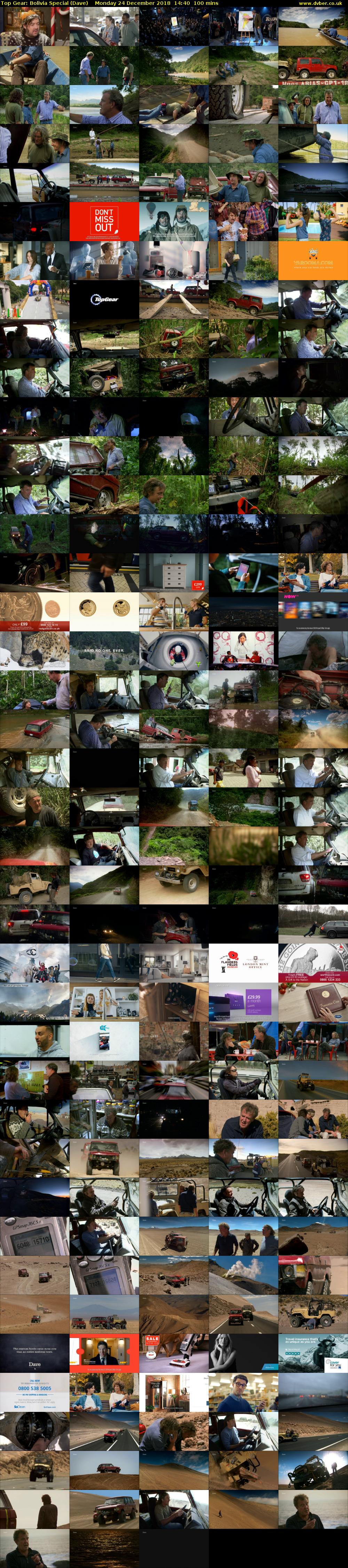 Top Gear: Bolivia Special (Dave) Monday 24 December 2018 14:40 - 16:20