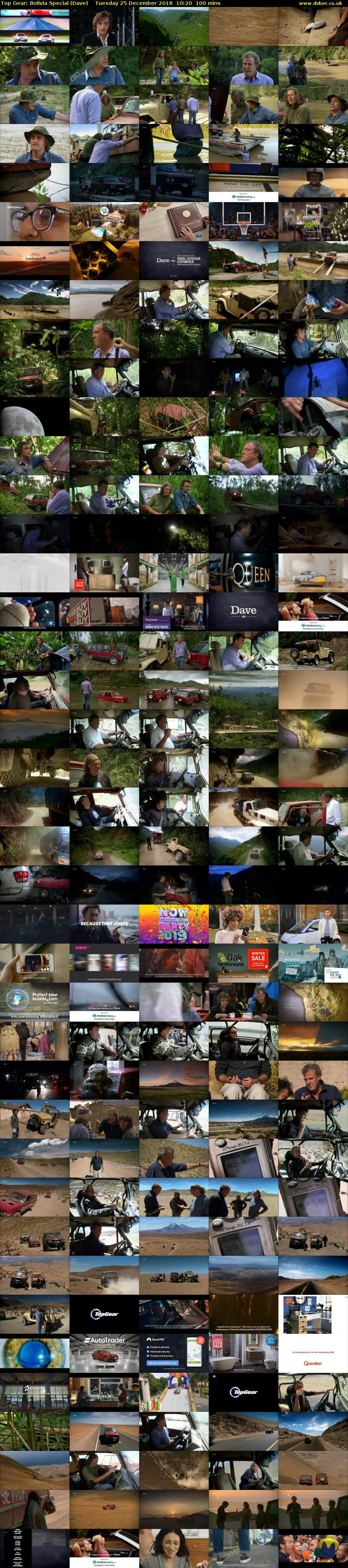 Top Gear: Bolivia Special (Dave) Tuesday 25 December 2018 10:20 - 12:00