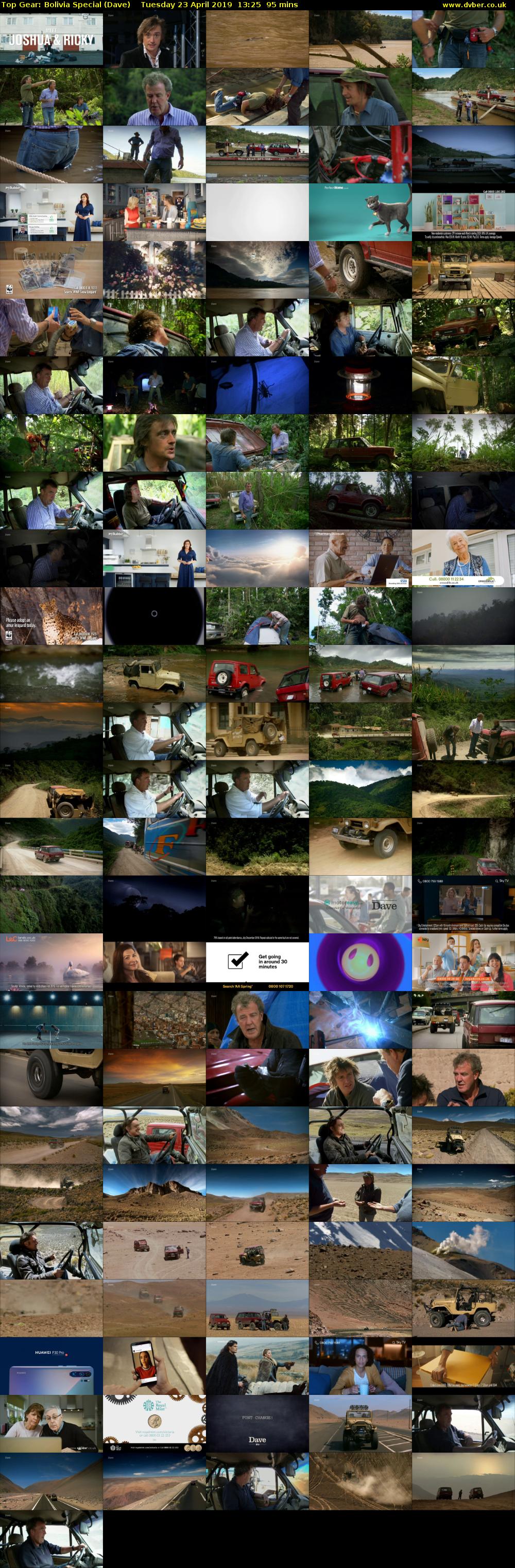 Top Gear: Bolivia Special (Dave) Tuesday 23 April 2019 13:25 - 15:00