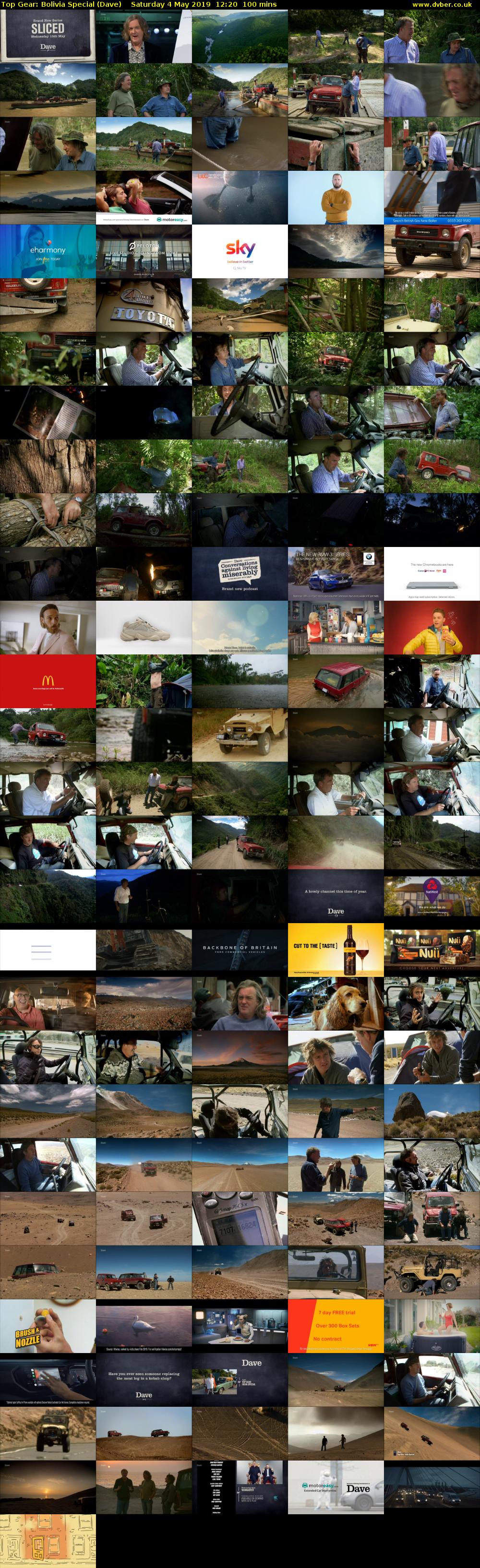 Top Gear: Bolivia Special (Dave) Saturday 4 May 2019 12:20 - 14:00