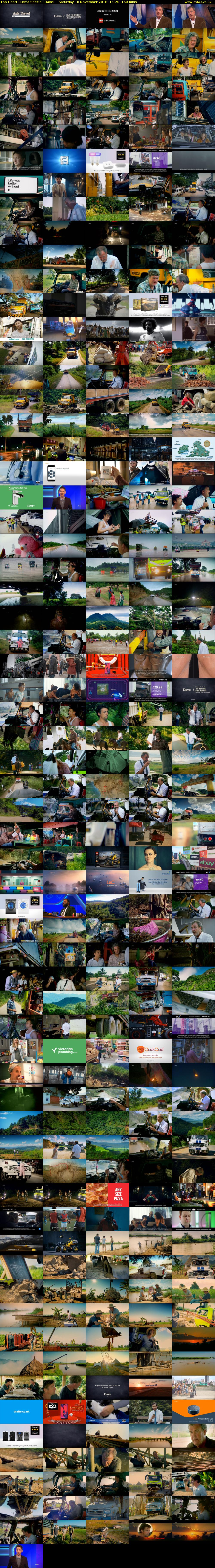 Top Gear: Burma Special (Dave) Saturday 10 November 2018 14:20 - 17:00