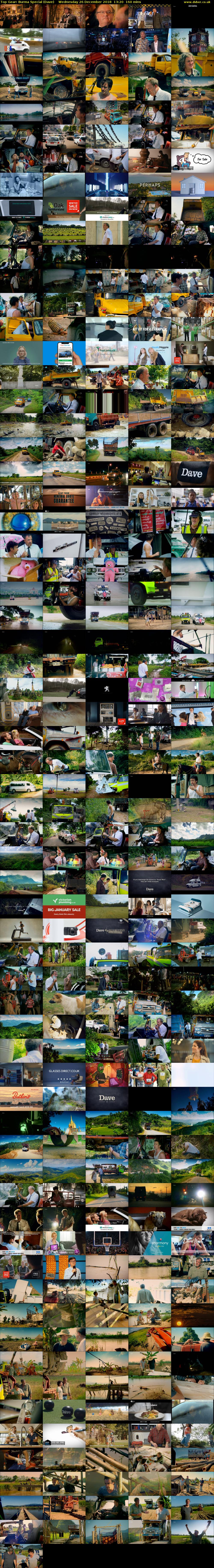 Top Gear: Burma Special (Dave) Wednesday 26 December 2018 13:20 - 16:00