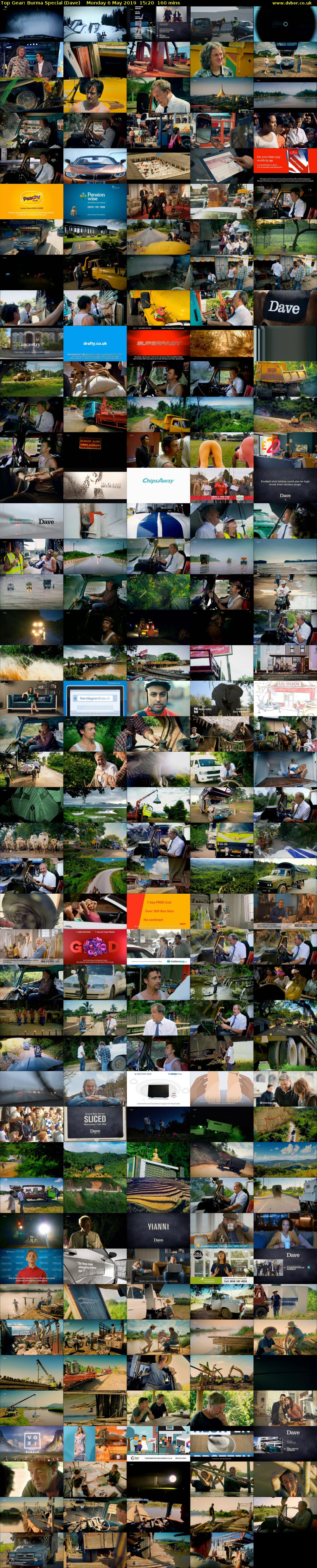 Top Gear: Burma Special (Dave) Monday 6 May 2019 15:20 - 18:00