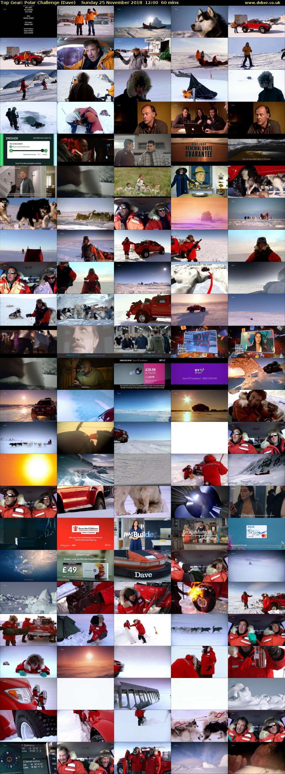 Top Gear: Polar Challenge (Dave) Sunday 25 November 2018 12:00 - 13:00
