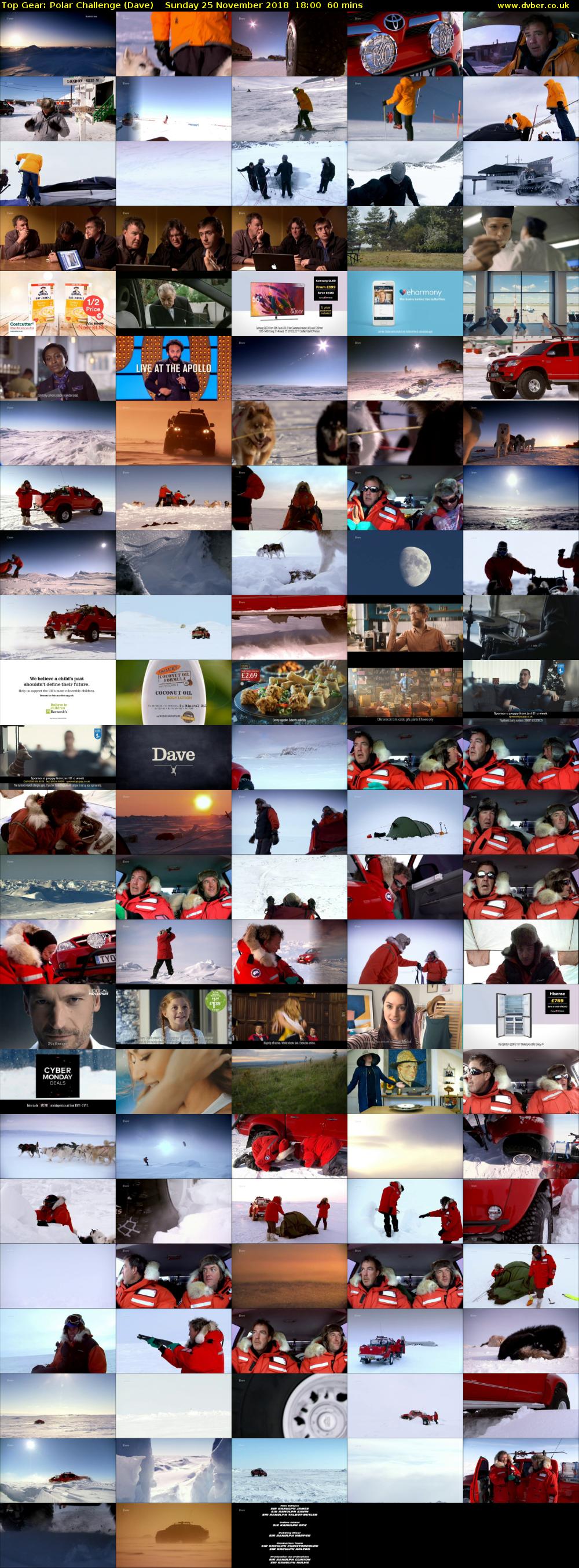 Top Gear: Polar Challenge (Dave) Sunday 25 November 2018 18:00 - 19:00