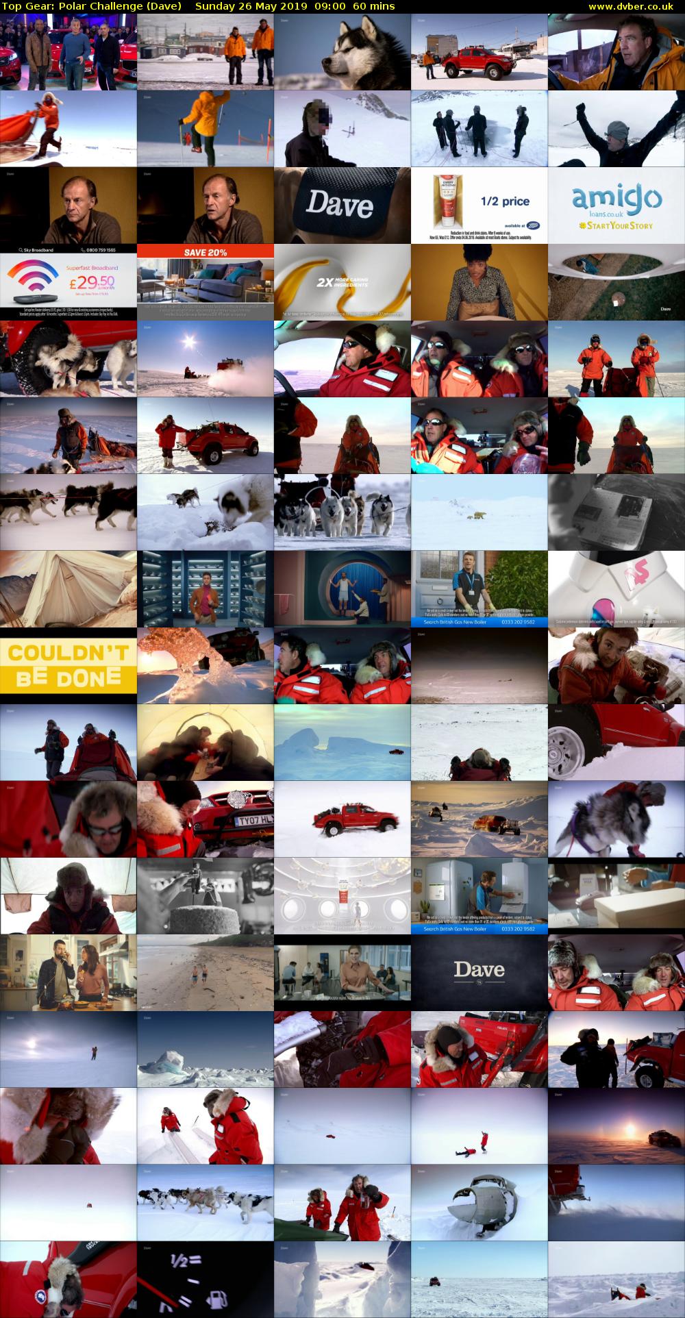 Top Gear: Polar Challenge (Dave) Sunday 26 May 2019 09:00 - 10:00