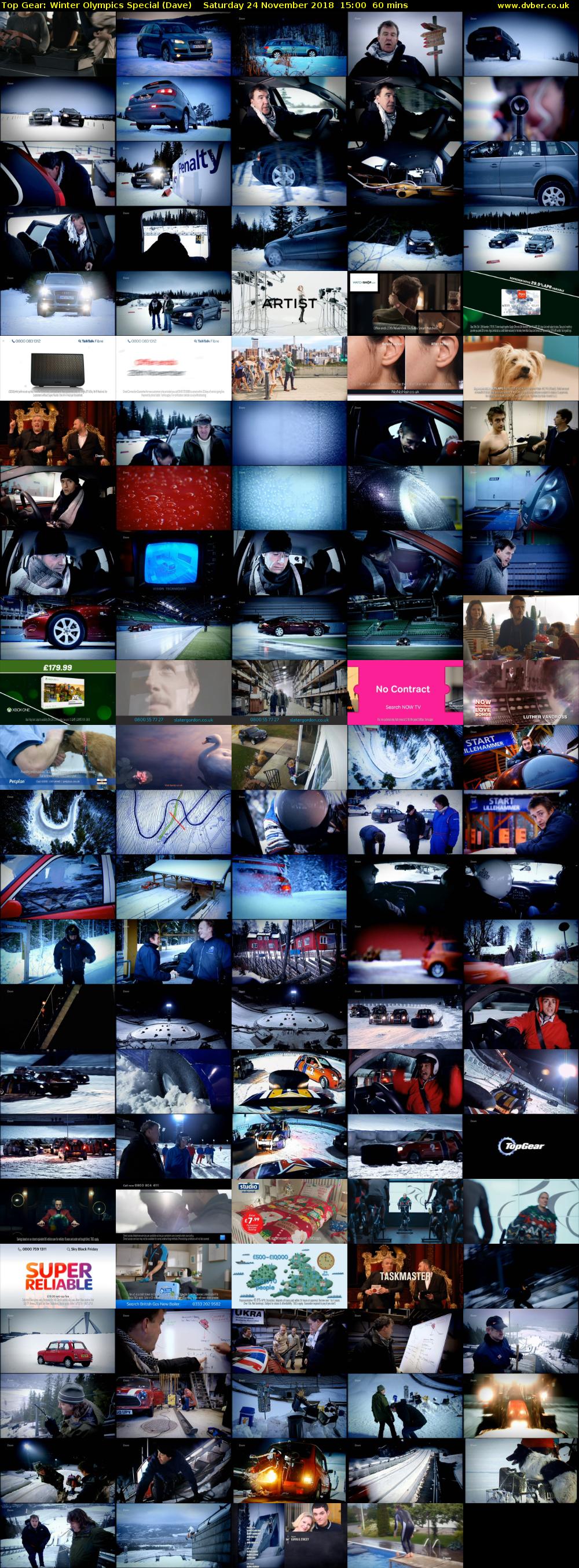 Top Gear: Winter Olympics Special (Dave) Saturday 24 November 2018 15:00 - 16:00