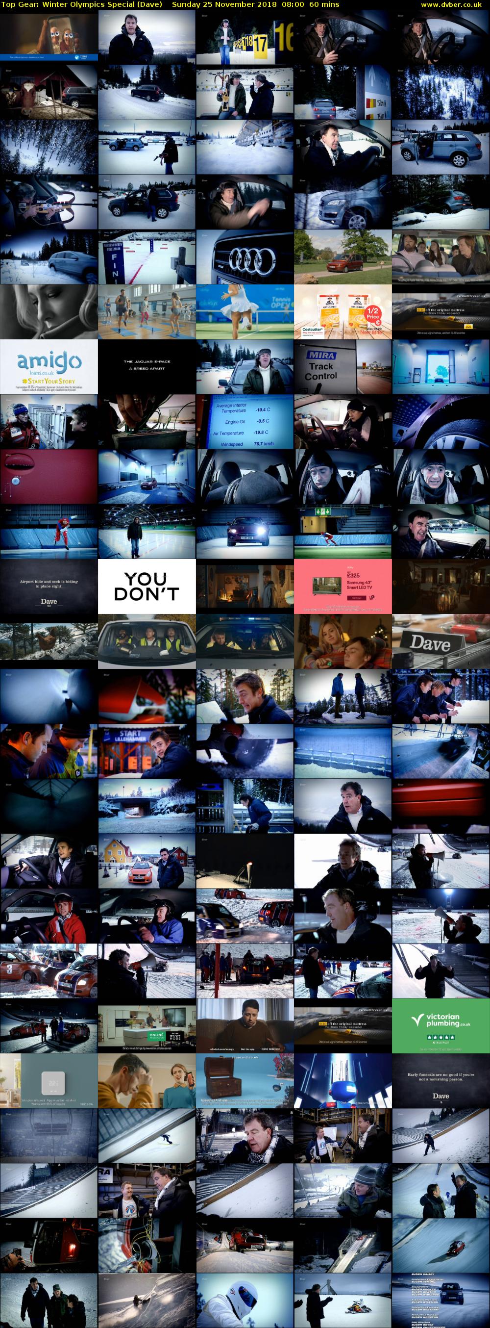 Top Gear: Winter Olympics Special (Dave) Sunday 25 November 2018 08:00 - 09:00