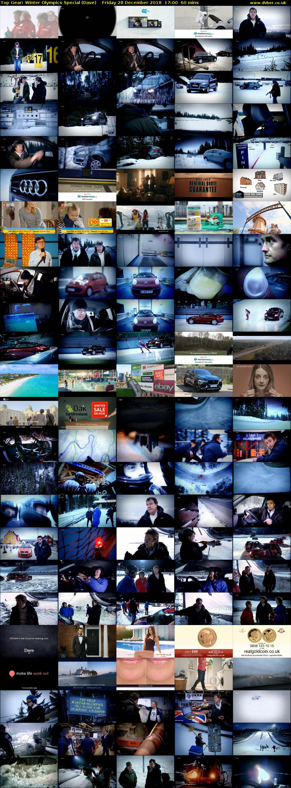 Top Gear: Winter Olympics Special (Dave) Friday 28 December 2018 17:00 - 18:00