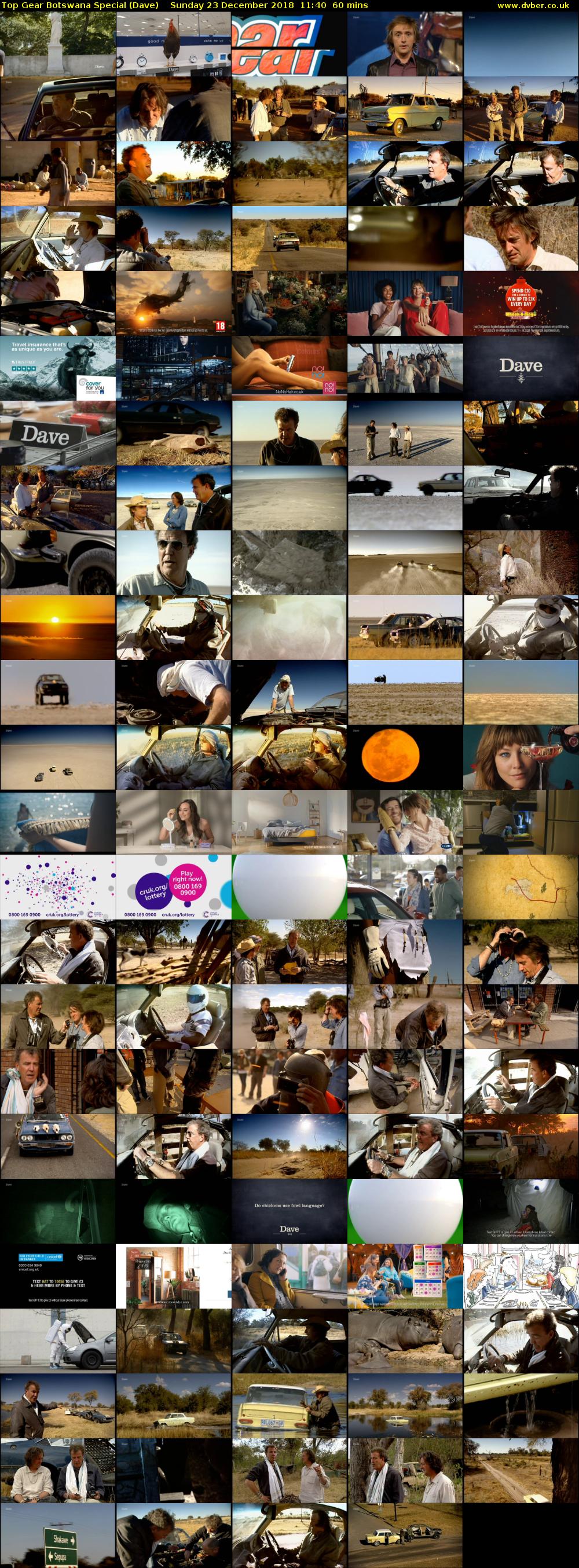 Top Gear Botswana Special (Dave) Sunday 23 December 2018 11:40 - 12:40