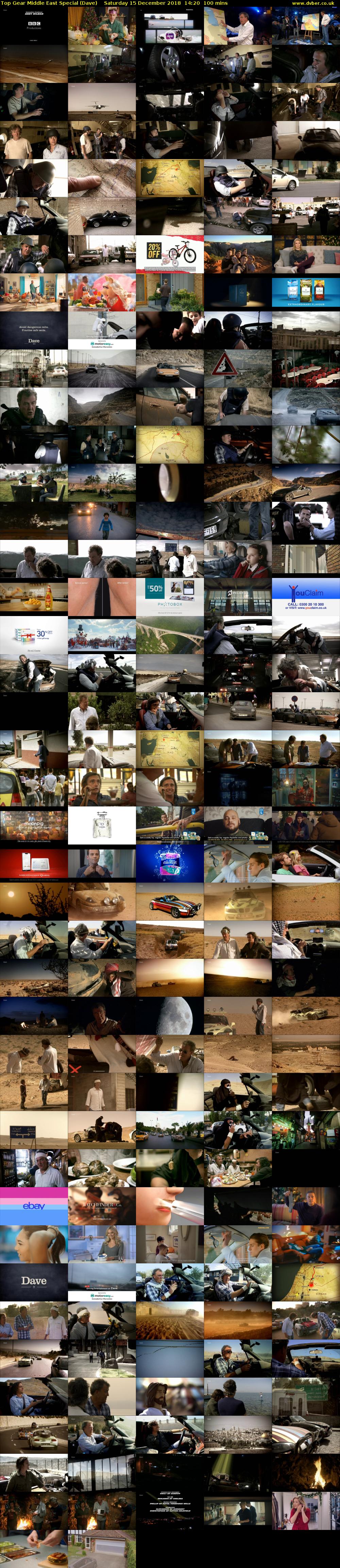 Top Gear Middle East Special (Dave) Saturday 15 December 2018 14:20 - 16:00