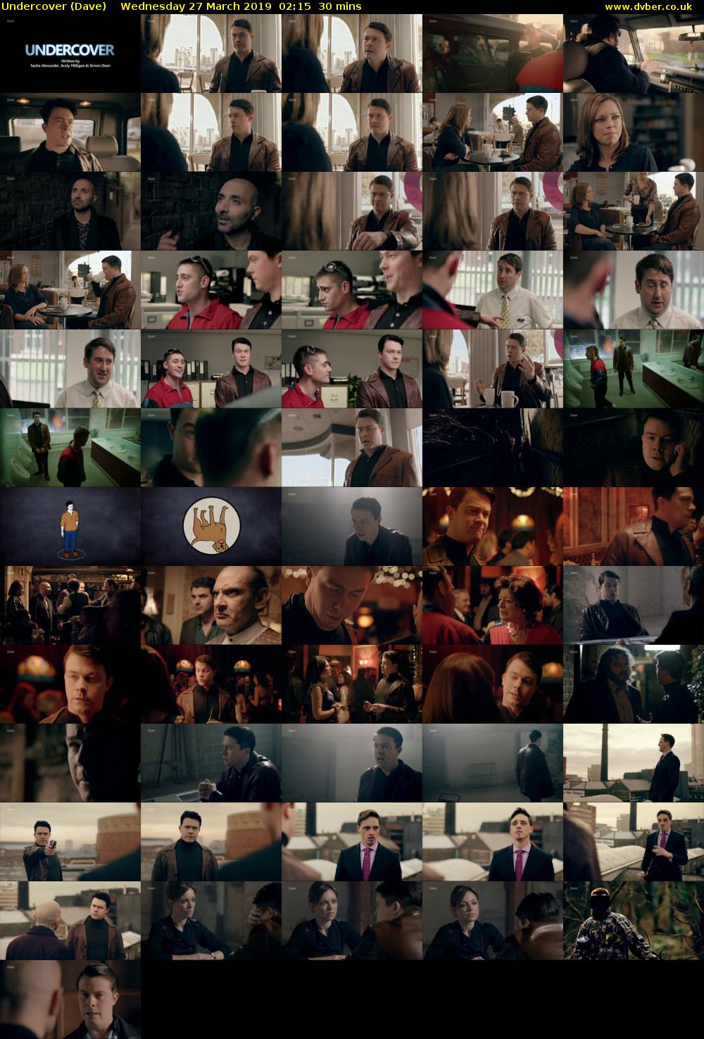Undercover (Dave) Wednesday 27 March 2019 02:15 - 02:45