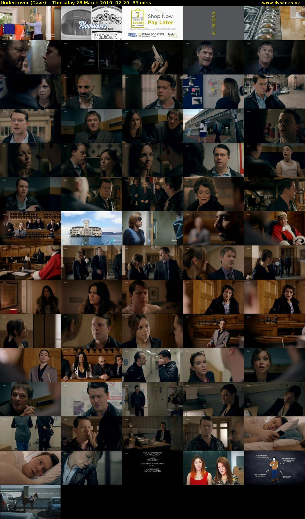 Undercover (Dave) Thursday 28 March 2019 02:20 - 02:55