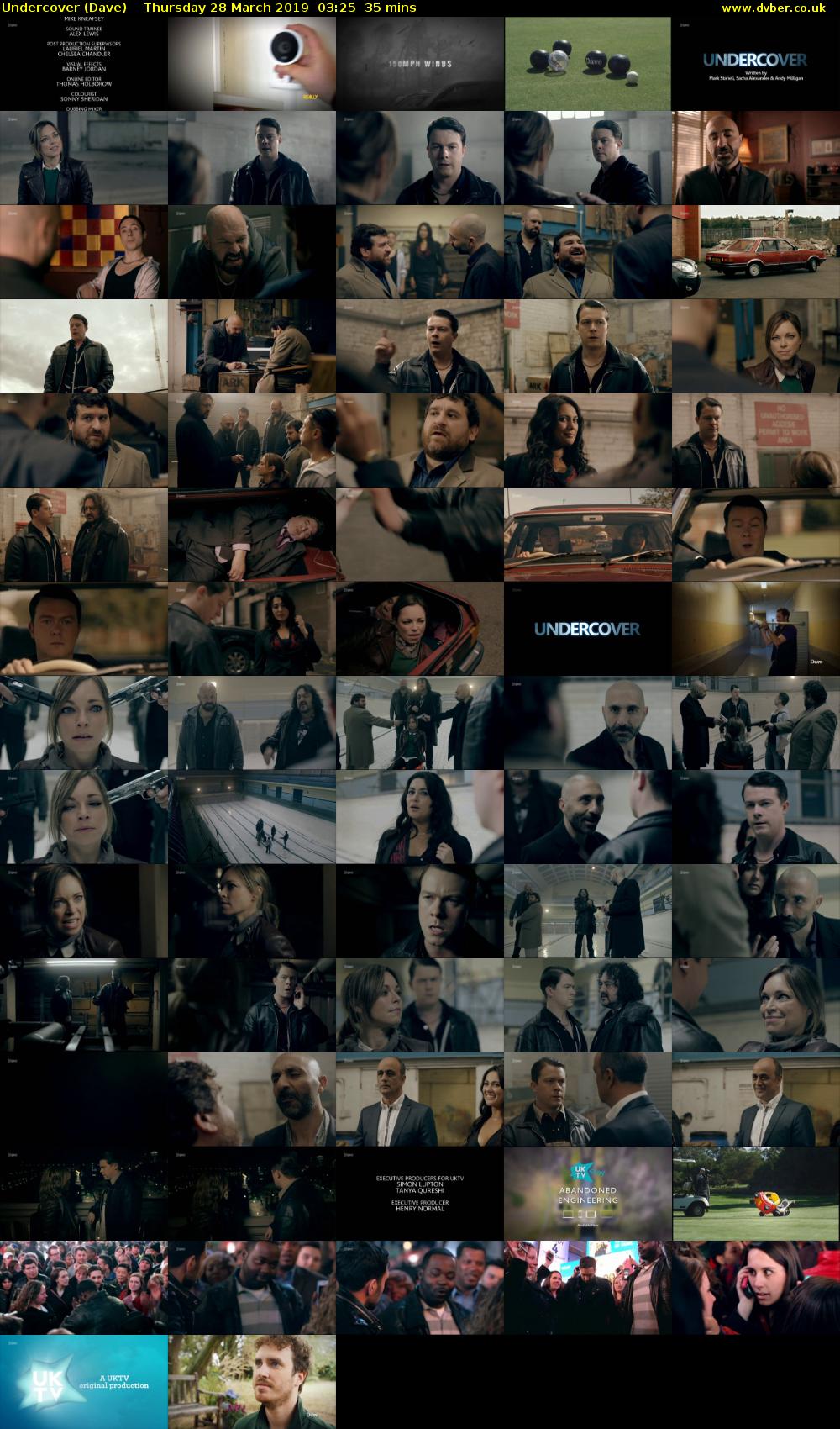 Undercover (Dave) Thursday 28 March 2019 03:25 - 04:00