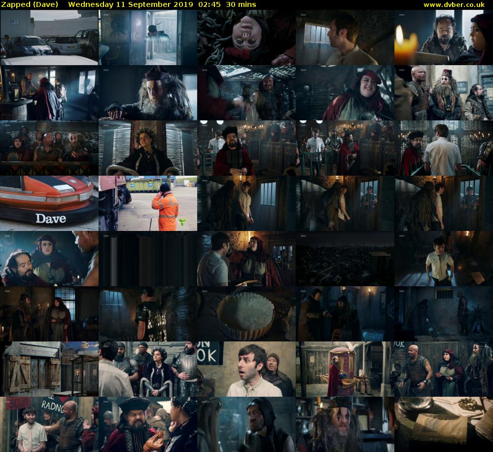 Zapped (Dave) Wednesday 11 September 2019 02:45 - 03:15