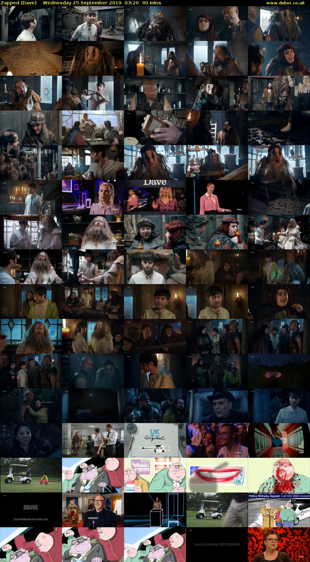 Zapped (Dave) Wednesday 25 September 2019 03:20 - 04:00