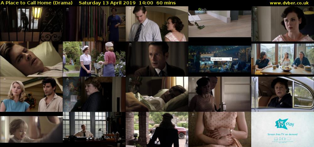 A Place to Call Home (Drama) Saturday 13 April 2019 14:00 - 15:00