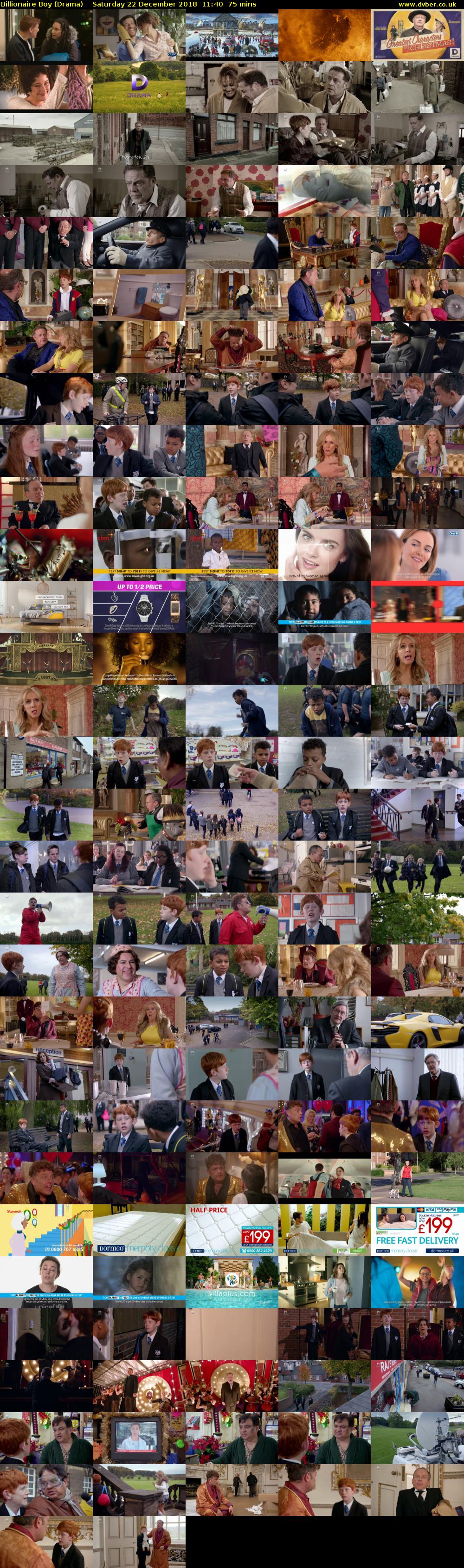Billionaire Boy (Drama) Saturday 22 December 2018 11:40 - 12:55