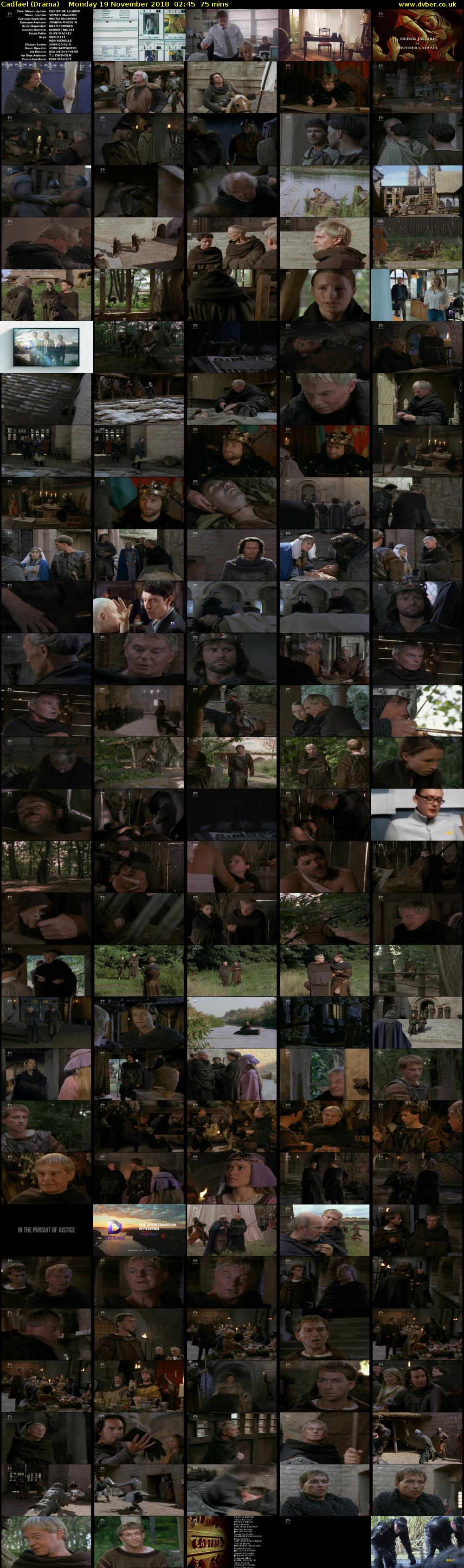 Cadfael (Drama) Monday 19 November 2018 02:45 - 04:00