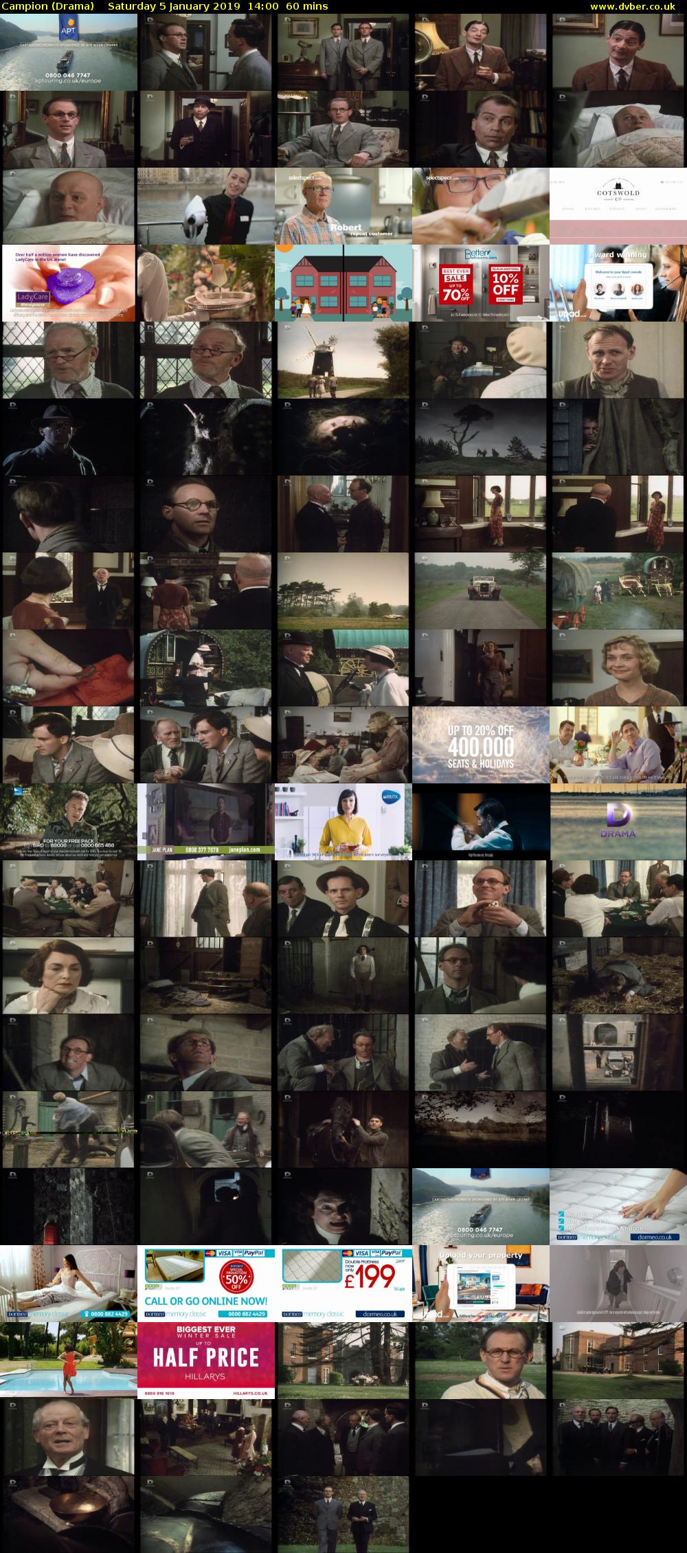 Campion (Drama) Saturday 5 January 2019 14:00 - 15:00