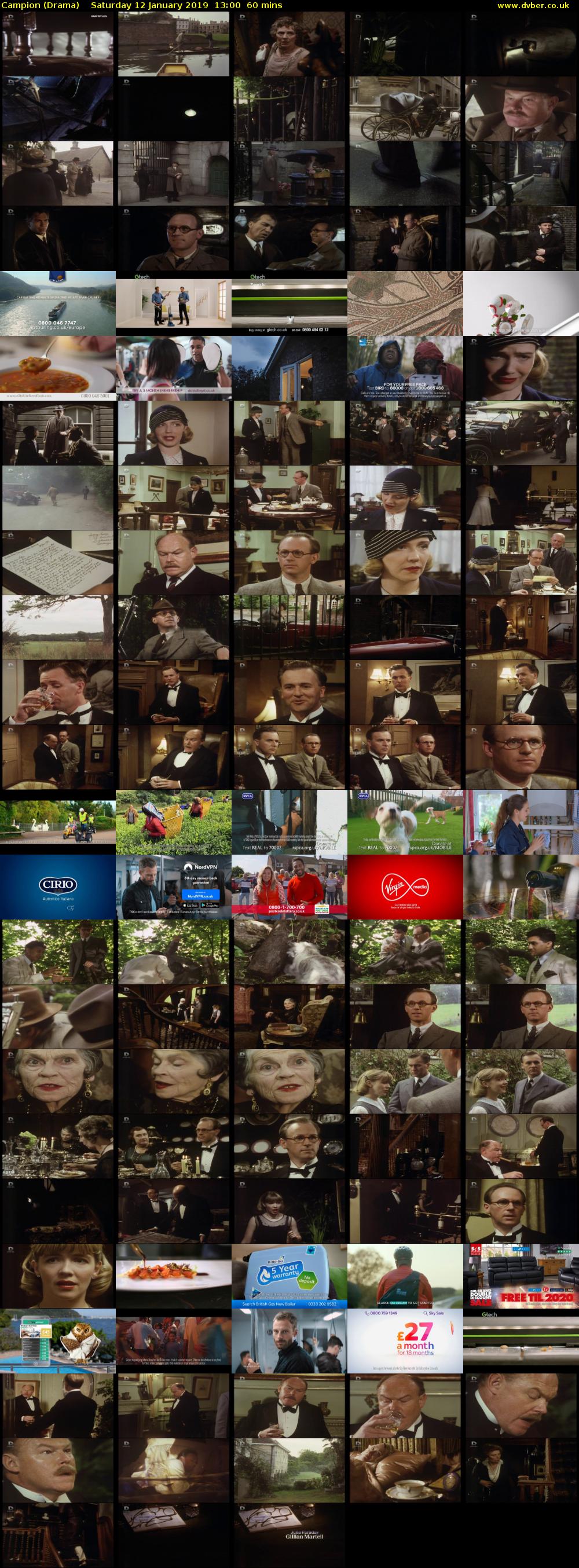 Campion (Drama) Saturday 12 January 2019 13:00 - 14:00