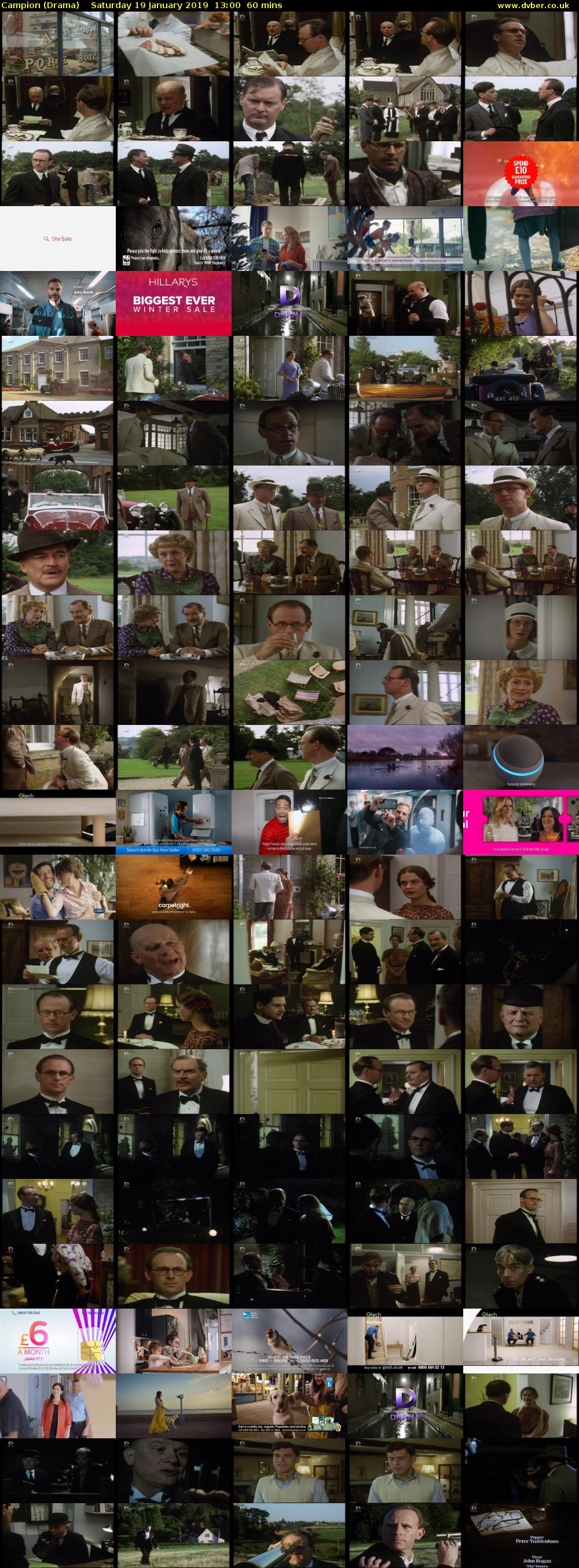 Campion (Drama) Saturday 19 January 2019 13:00 - 14:00