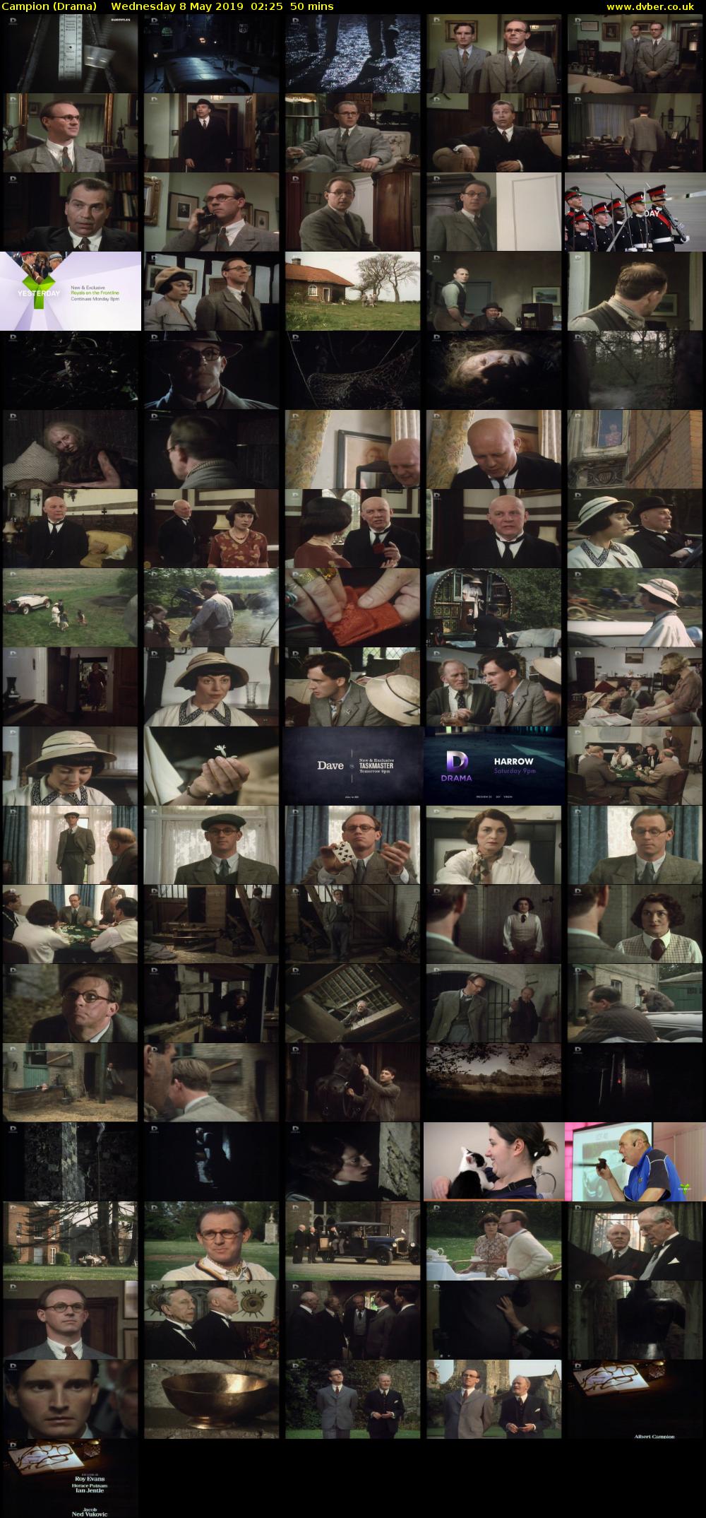 Campion (Drama) Wednesday 8 May 2019 02:25 - 03:15