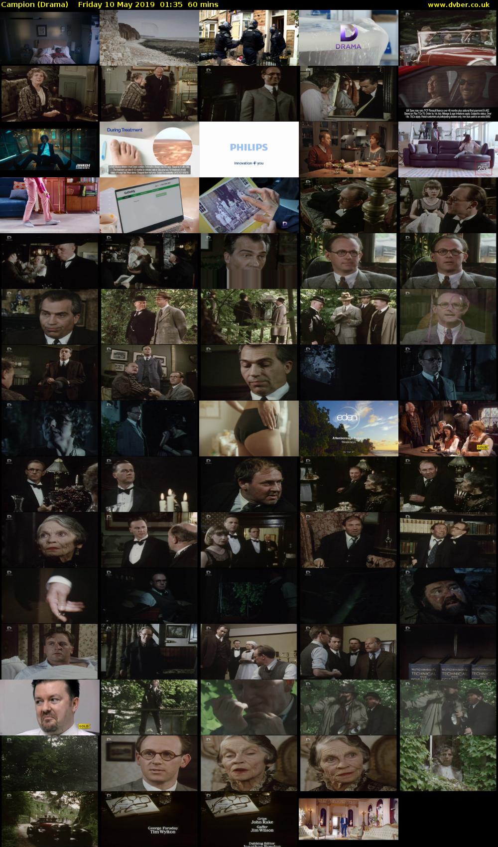 Campion (Drama) Friday 10 May 2019 01:35 - 02:35