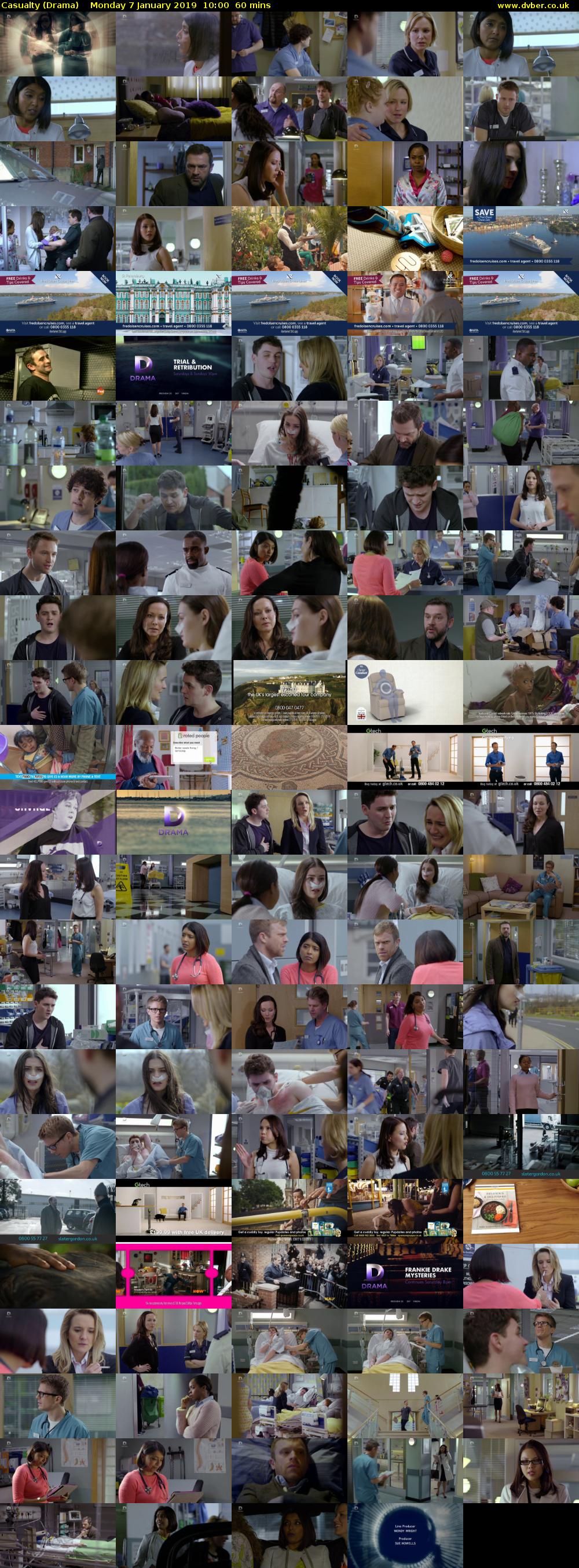 Casualty (Drama) Monday 7 January 2019 10:00 - 11:00