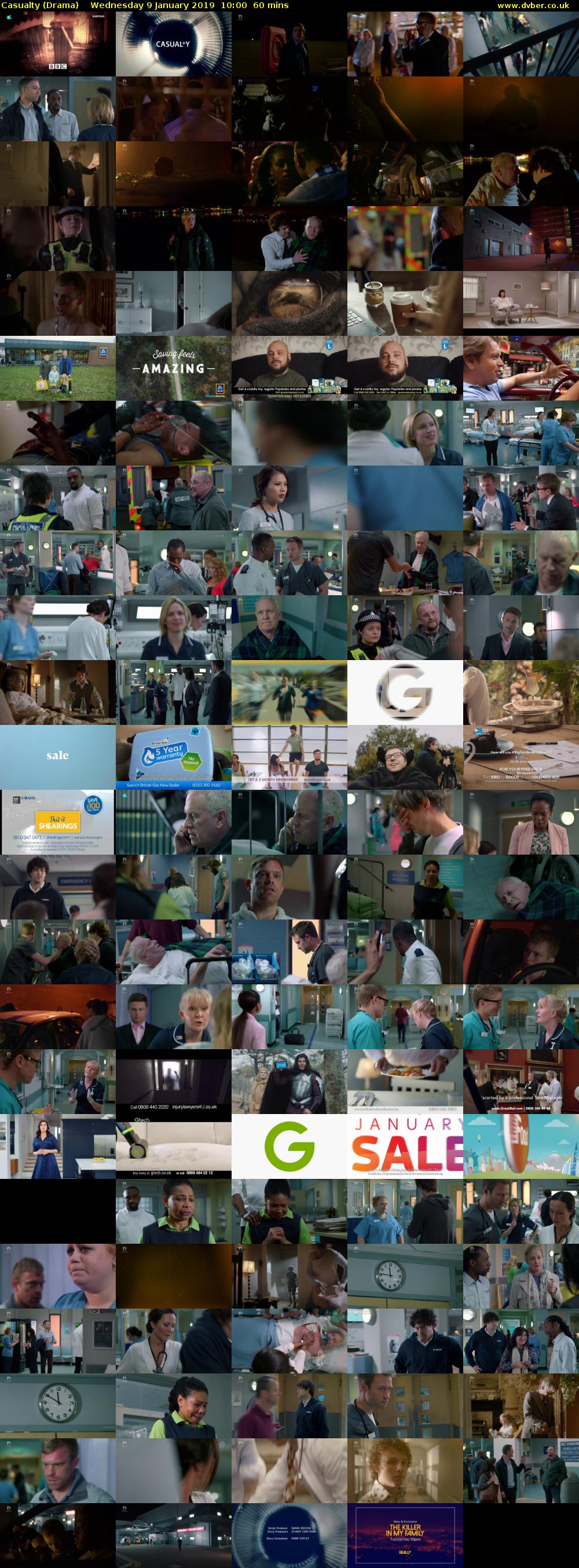 Casualty (Drama) Wednesday 9 January 2019 10:00 - 11:00