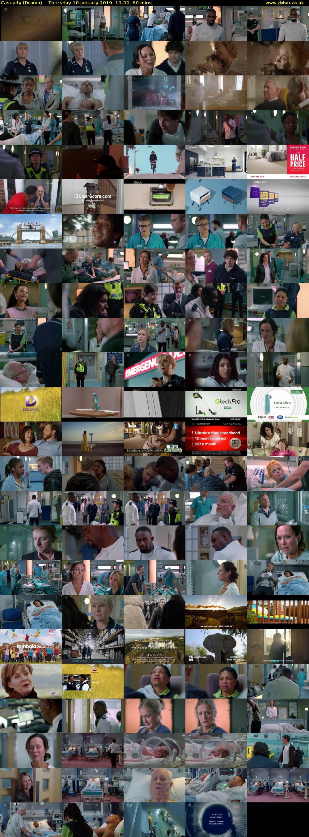 Casualty (Drama) Thursday 10 January 2019 10:00 - 11:00