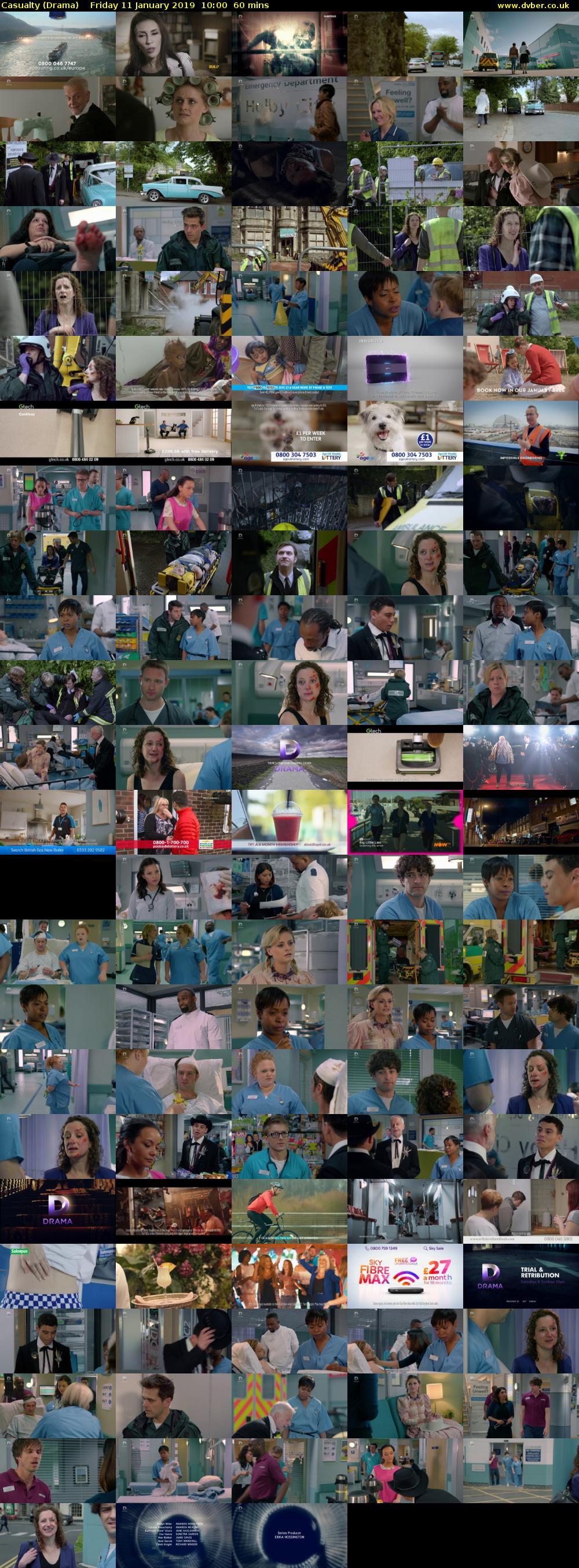 Casualty (Drama) Friday 11 January 2019 10:00 - 11:00