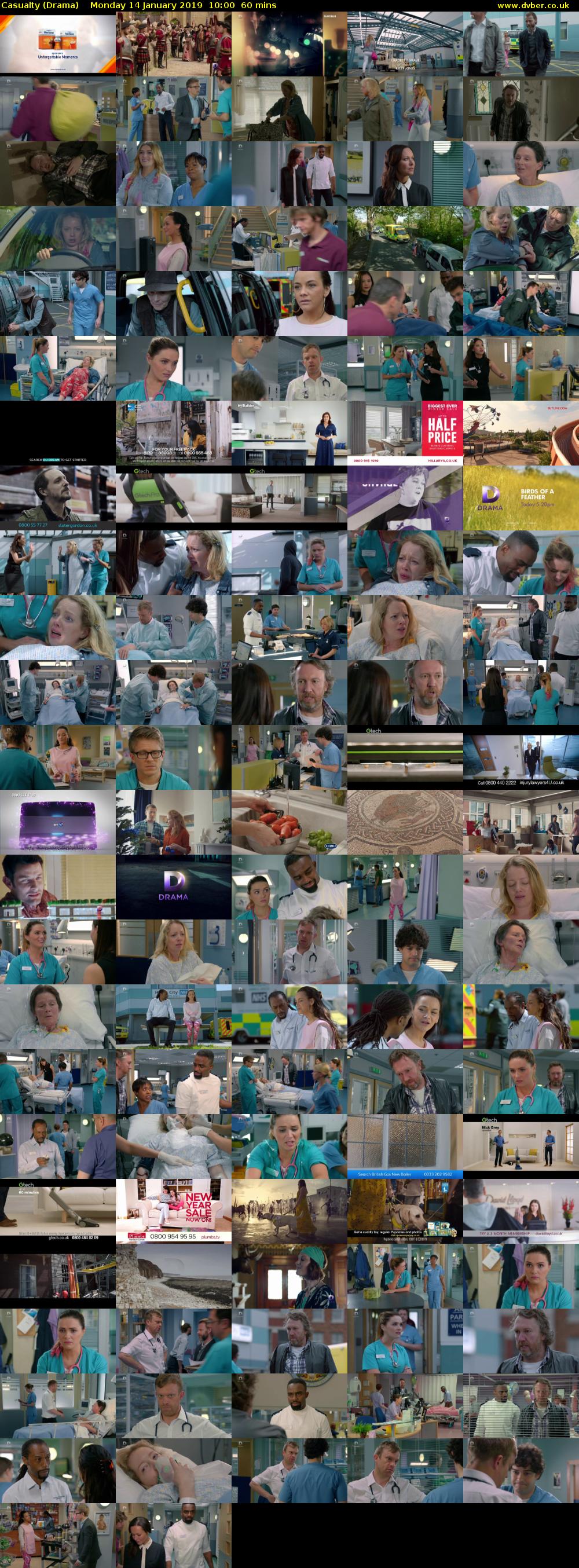 Casualty (Drama) Monday 14 January 2019 10:00 - 11:00