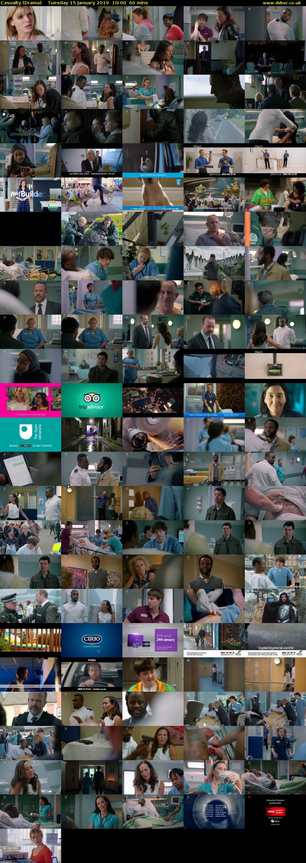 Casualty (Drama) Tuesday 15 January 2019 10:00 - 11:00