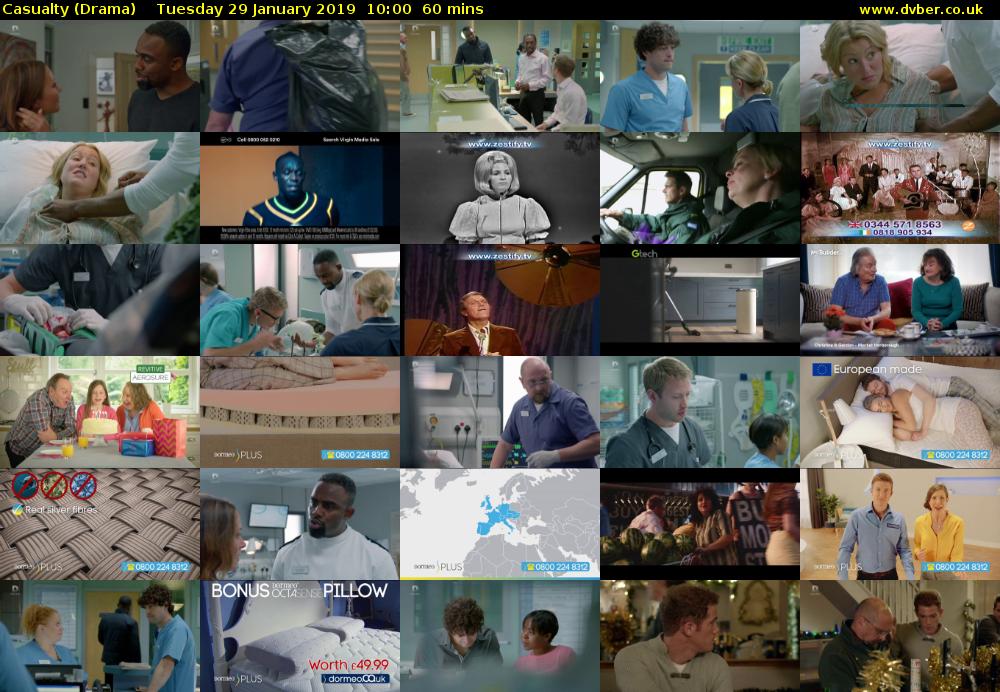 Casualty (Drama) Tuesday 29 January 2019 10:00 - 11:00