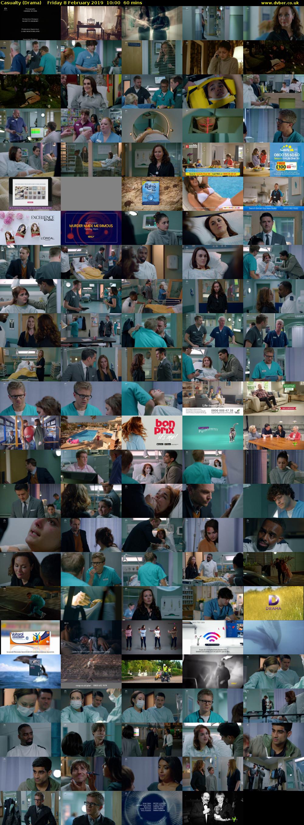 Casualty (Drama) Friday 8 February 2019 10:00 - 11:00