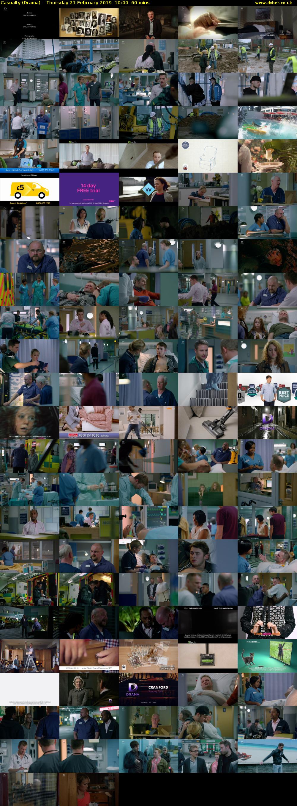 Casualty (Drama) Thursday 21 February 2019 10:00 - 11:00