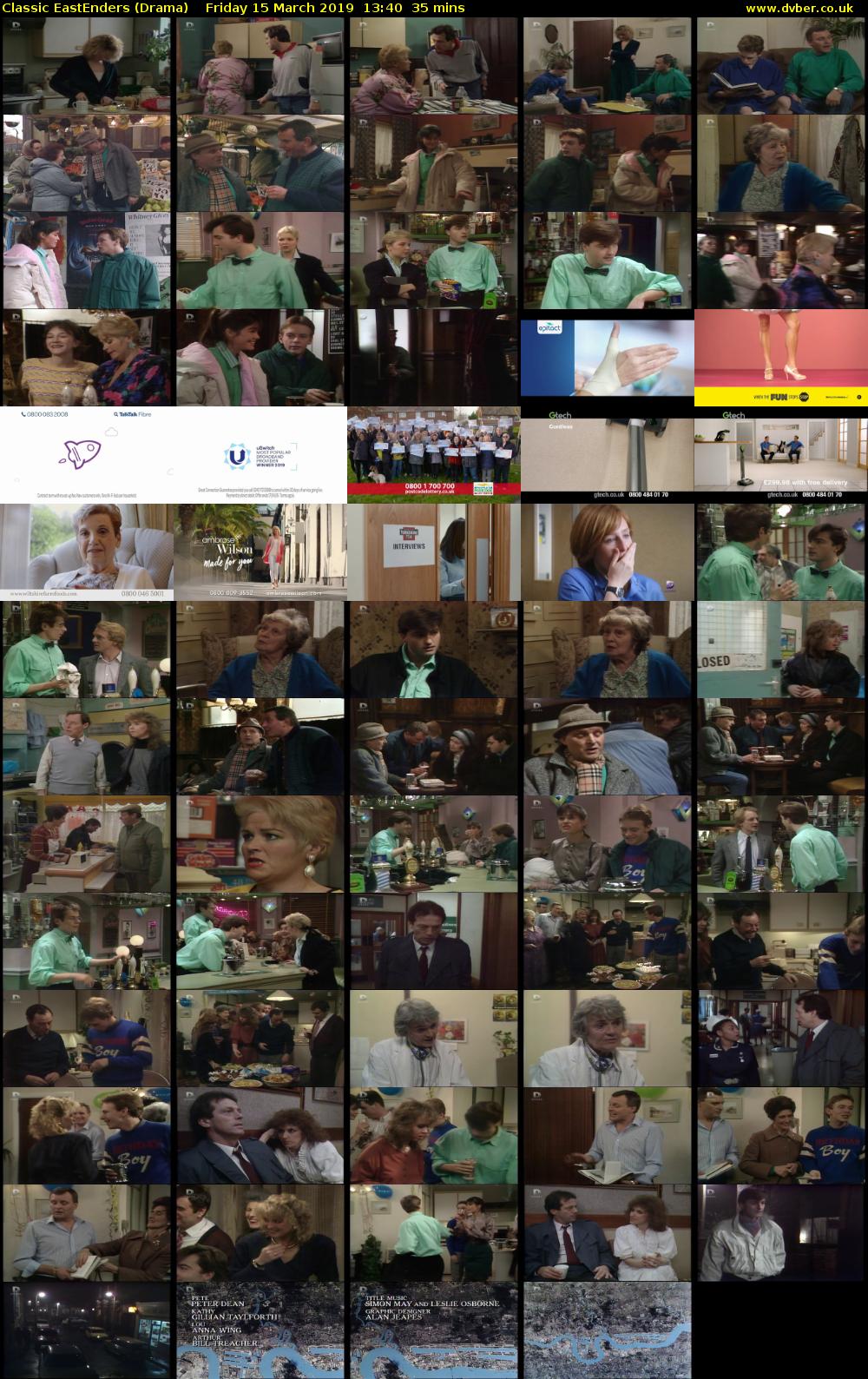 Classic EastEnders (Drama) Friday 15 March 2019 13:40 - 14:15